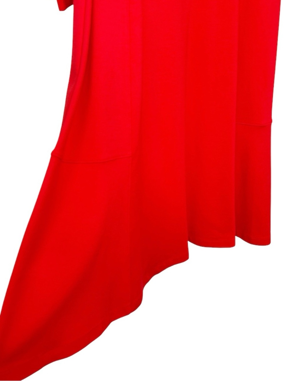 Lands End Red Fit n Flare Midi Length Dress Size Medium - Picture 5 of 9